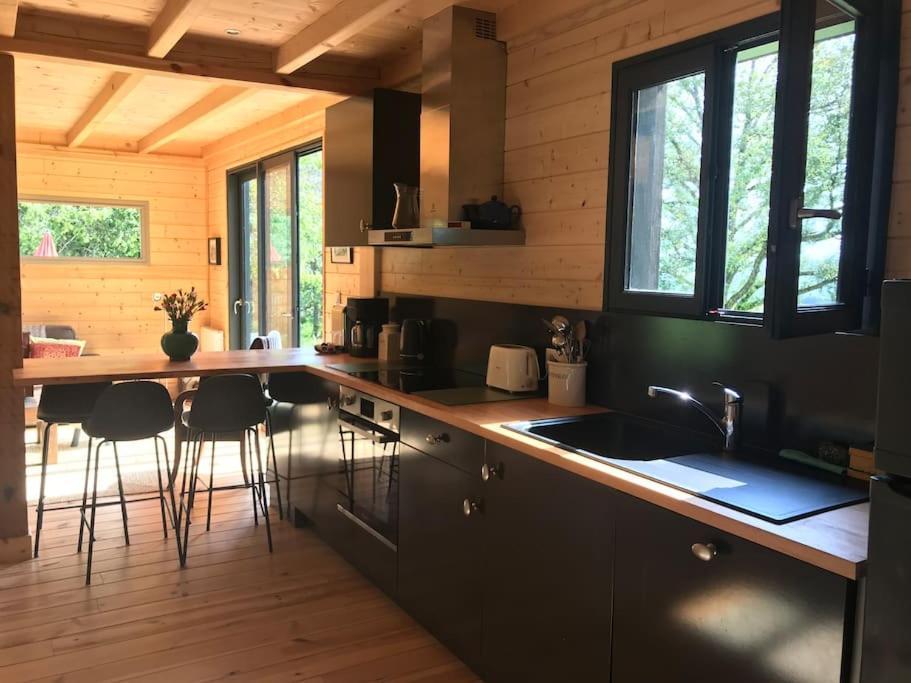 Maison De Bois En Pleine Nature A 20 Min De Beaune Montceau-et-Echarnant ภายนอก รูปภาพ